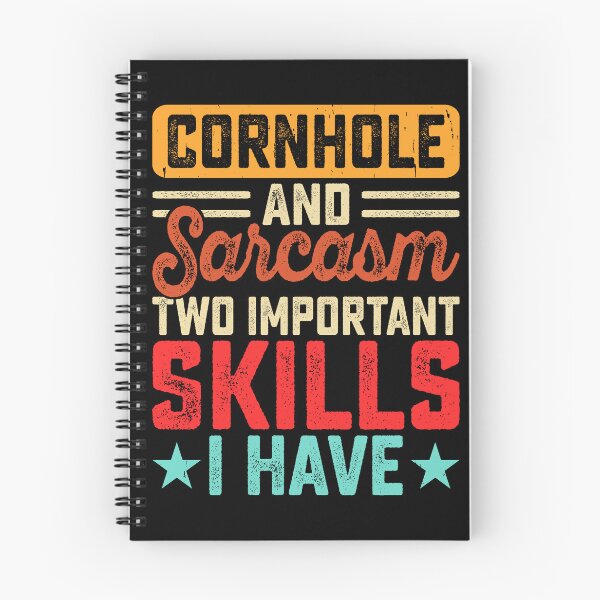 Item preview, Cornhole And Sarcasm Two Important Skills I Have Retro Design - Baggo Team Bean Bag Toss Game - Funny Cornhole Player Vintage designed and sold by naworas.