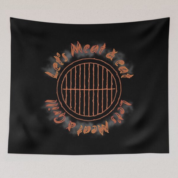 Item preview, Let's Meat And Eat - Let's Meat And Grill - Grill Puns designed and sold by ArtFisher.