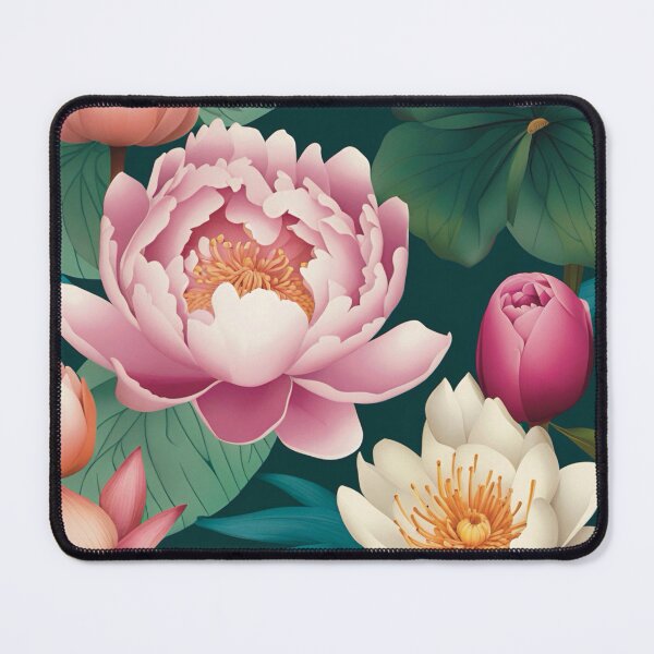 Item preview, Peony flowers and buds designed and sold by Liz Loasby.