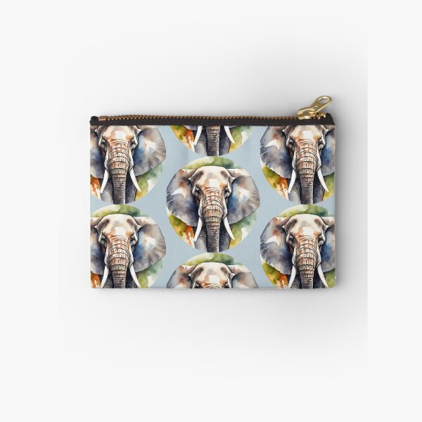 Item preview, Elephant Watercolor Circle Style AI Art designed and sold by LDJBlank.