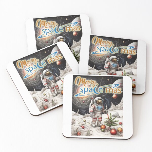 Item preview, Merry Space-Mas; Christmas; Science Fiction; designed and sold by StickerApe.