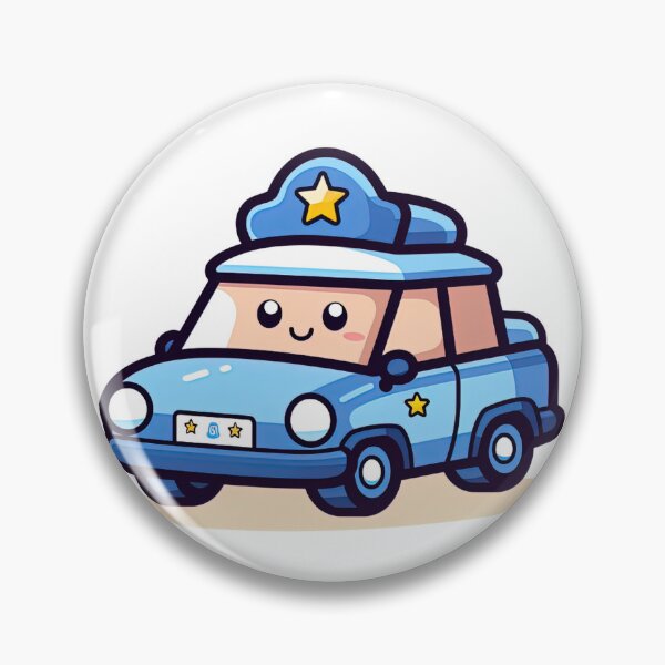 Item preview, Police Car | cute style designed and sold by ComicsFactory.