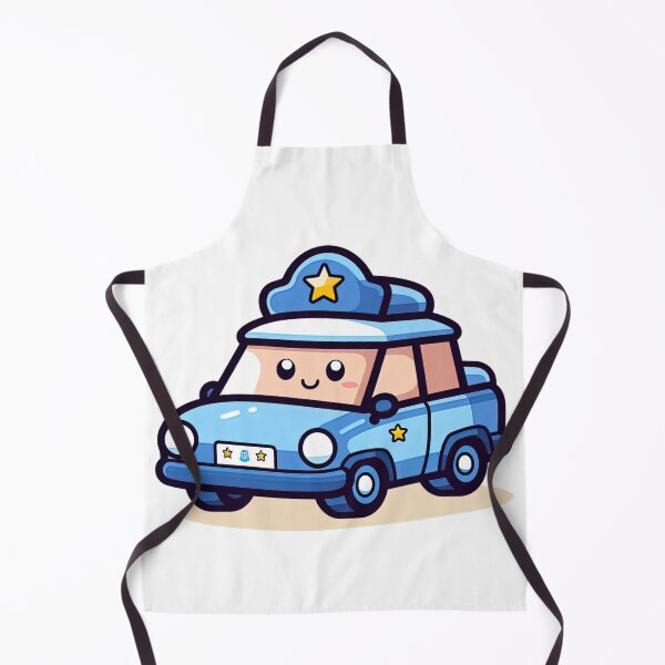 Item preview, Police Car | cute style designed and sold by ComicsFactory.