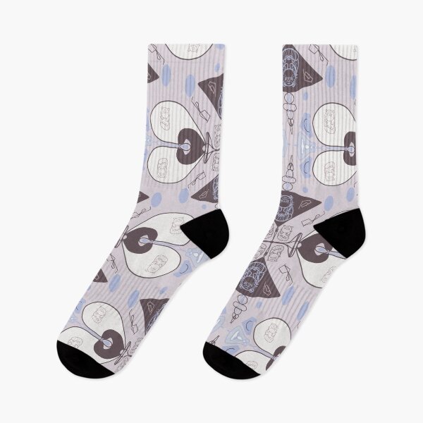 Item preview, Kawaii Pallas Cat Abstract Lilac and Purple Pattern designed and sold by dreamlara.