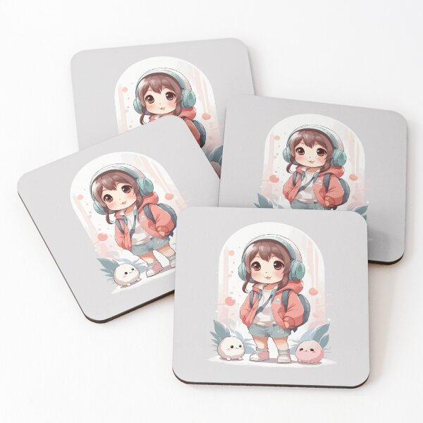 Item preview, cute mochies and cartoon girl designed and sold by InkInspiratons.