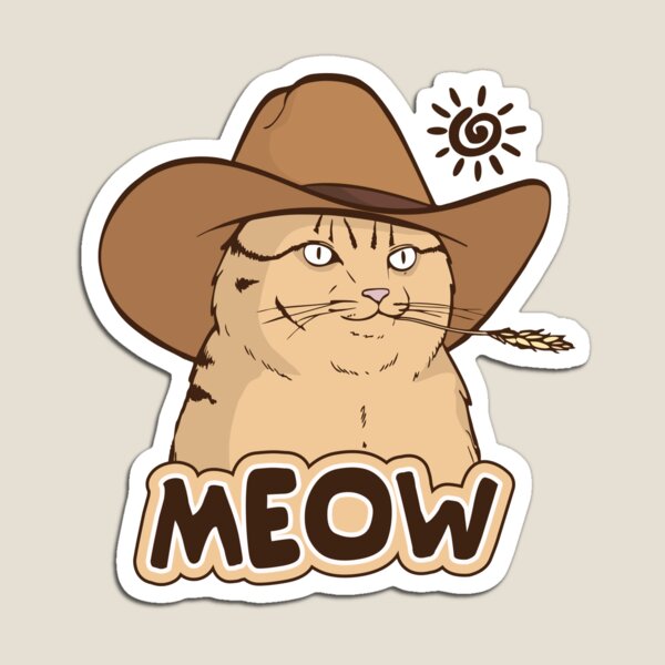Cat cowboy Magnet