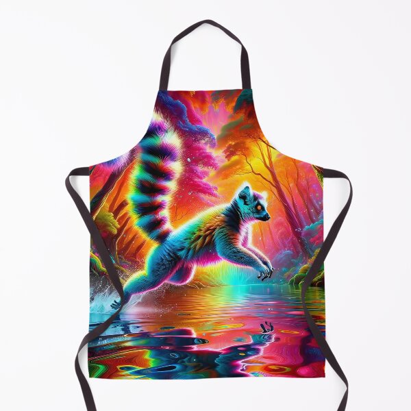Item preview, Psychedelic Lemur Luminous Leap designed and sold by Matt's Artificial Nature.
