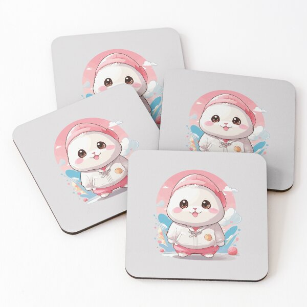 Item preview, cute cartoon mochi designed and sold by InkInspiratons.
