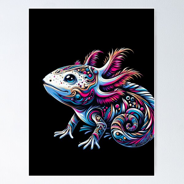 Item preview, Axolotl (Stubby) | Street Art | Boldly Yours | Streatures designed and sold by Streatures.