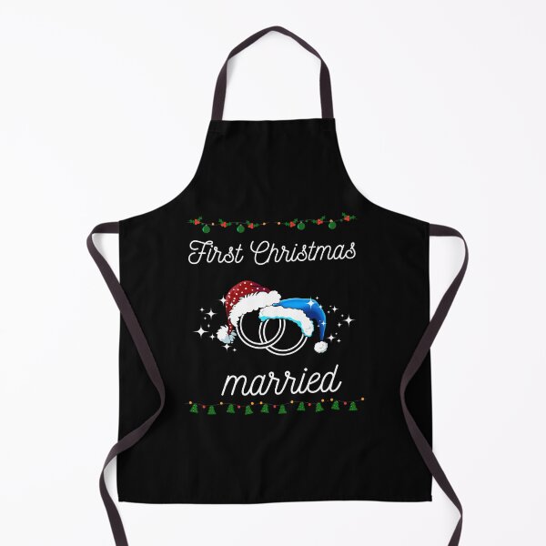Item preview, First Christmas Married, Cute Gift for Wife or Husband designed and sold by MomLifeDesign.