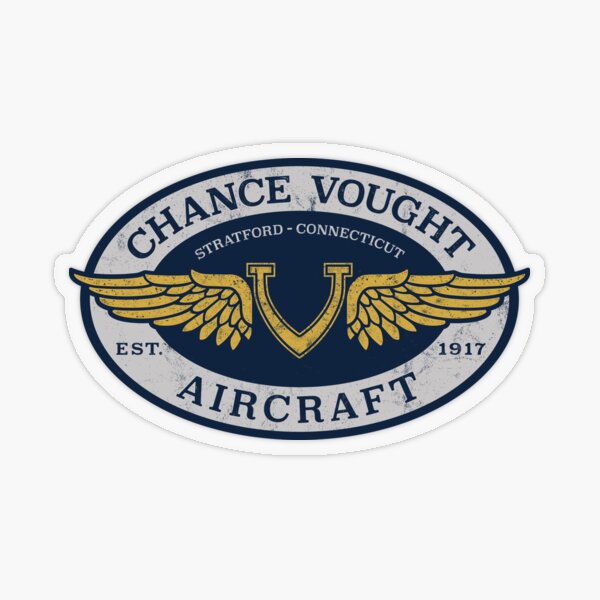 Vista previa del artículo con la obra «Logotipo de avión Chance Vought», diseñado y vendido por 909 Apparel®.