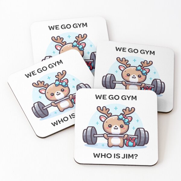 Item preview, We Go Gym Christmas Reindeer designed and sold by ArsiStrenght.
