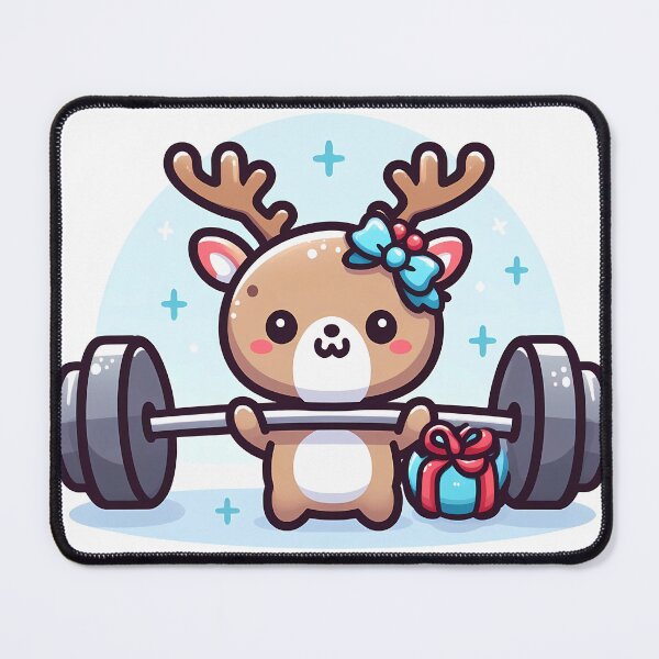 Item preview, We Go Gym Christmas Reindeer designed and sold by ArsiStrenght.
