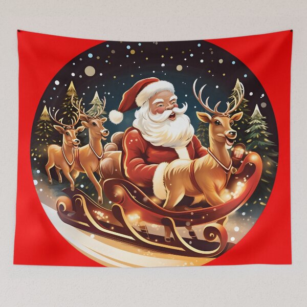 Item preview, Charming image of a jolly Santa Claus designed and sold by AI-Only Creations.