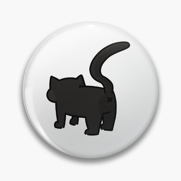 Item preview, Cute Silly Black Cat From The Back designed and sold by CaliDraw.