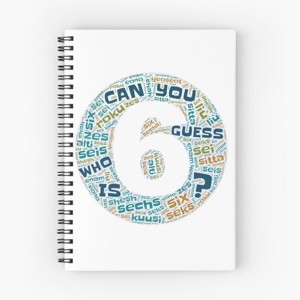 Item preview, Guess Who Sixth Birthday in Blues and Greens designed and sold by WordsYouLove.