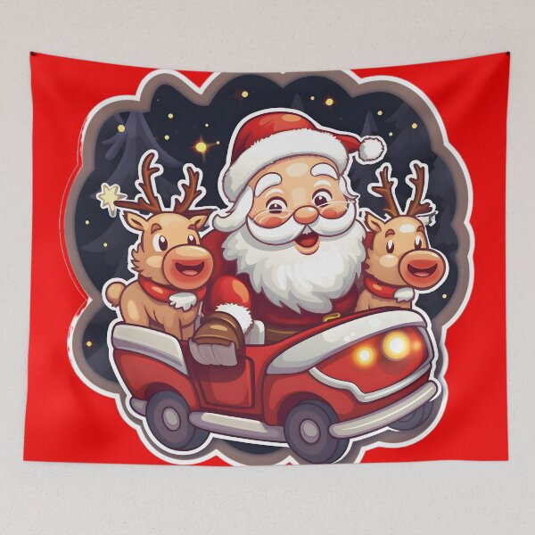 Item preview, Charming image of a jolly Santa Claus designed and sold by AI-Only Creations.