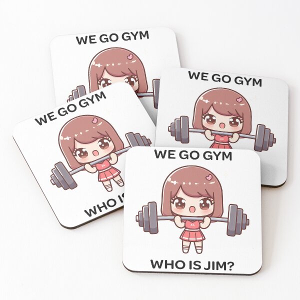 Item preview, Cute girl "We Go Gym" logo designed and sold by ArsiStrenght.