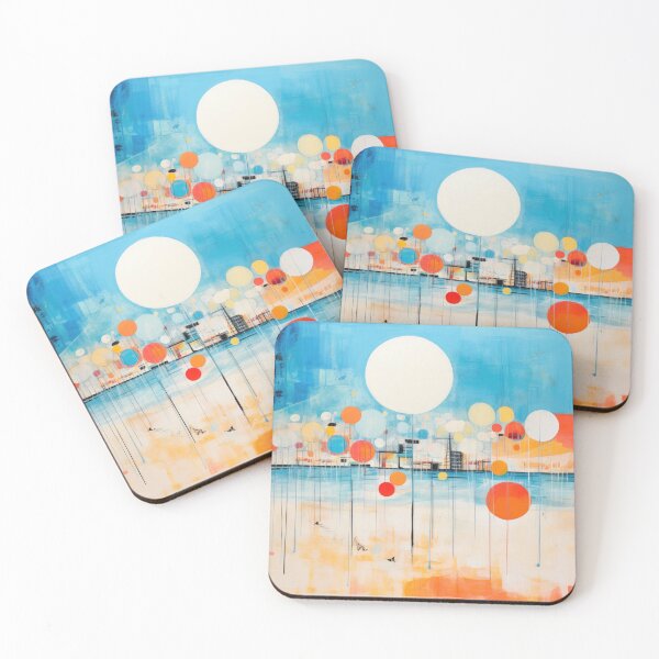 Artikelvorschau, Entdecken Sie "Simplistic & Minimalistic Vintage Sunset" Abstrakte Kunst entworfen und verkauft von ArtificialGenes.