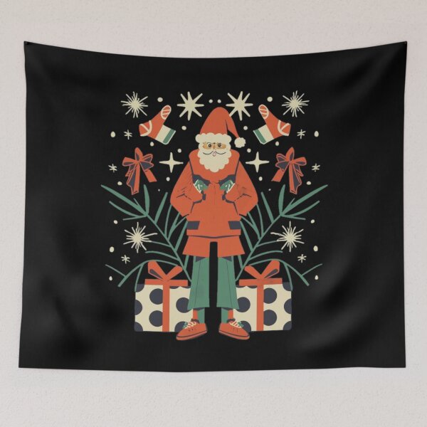 Item preview,  Santa with Christmas vibes  designed and sold by Coollzone.