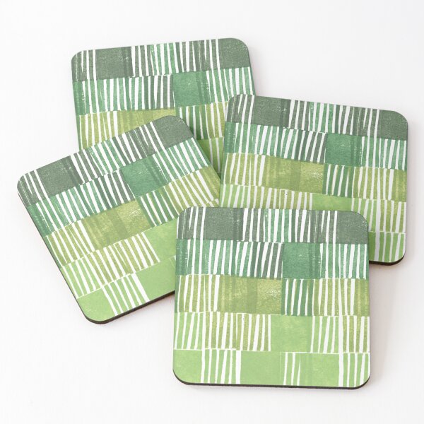 Item preview, Degradado de bloque modernista en verde designed and sold by ellenmueller.