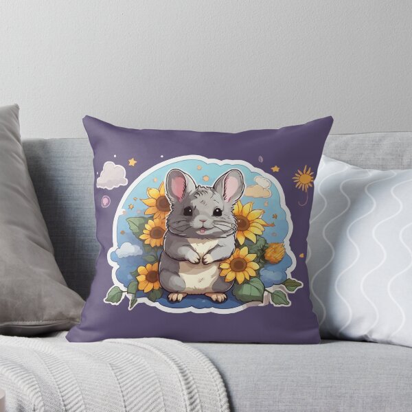 Item preview, Chinchilla Mom - Cute Chinchilla Sunflower Pastel Flowers designed and sold by thecatcouch.