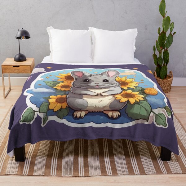 Item preview, Chinchilla Mom - Cute Chinchilla Sunflower Pastel Flowers designed and sold by thecatcouch.
