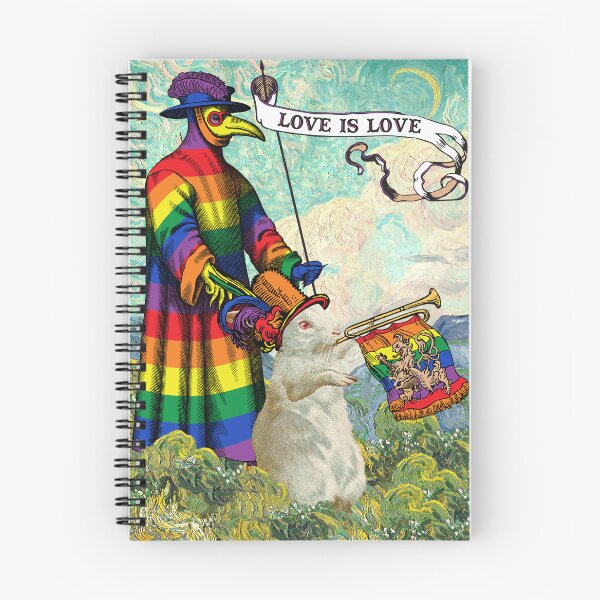 Item preview, Love is Love Pride Poster designed and sold by GrayHareCards.
