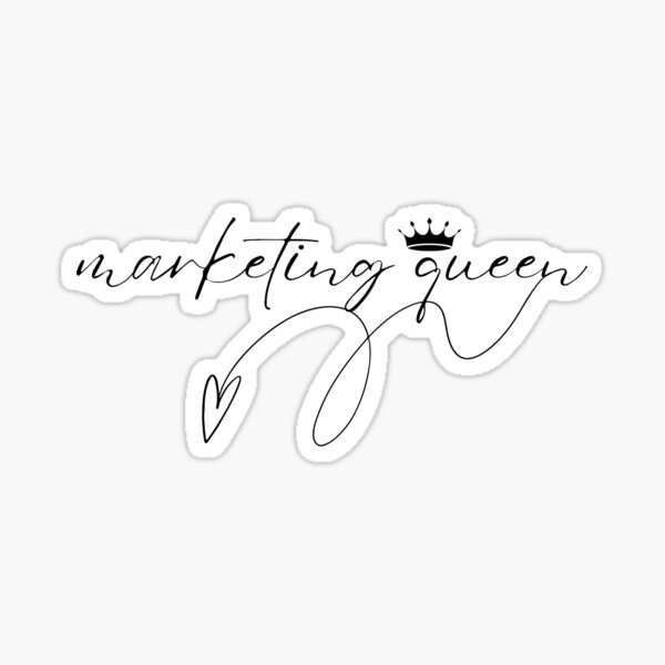 Item preview, Reina del marketing Marketing divertido designed and sold by OSMMerchShop.