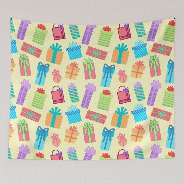 Item preview, Cute Holiday Presents Pattern designed and sold by AlwaysBeColoring.
