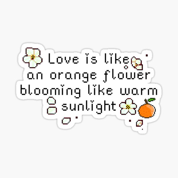 Item preview, Enhypen Orange Flower Lyrics (Orange Blood) designed and sold by lilymarg.
