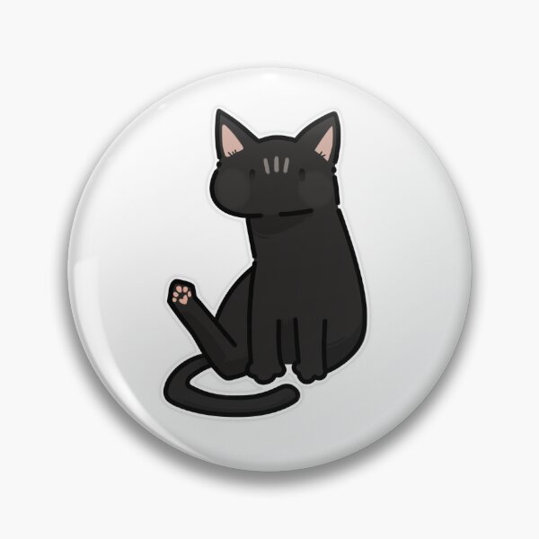 Item preview, Cute Silly Black Cat With His Paw In The Air designed and sold by CaliDraw.