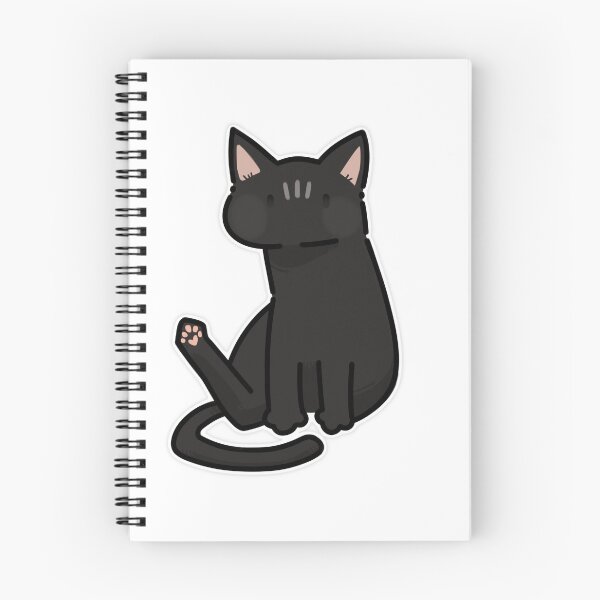 Item preview, Cute Silly Black Cat With His Paw In The Air designed and sold by CaliDraw.