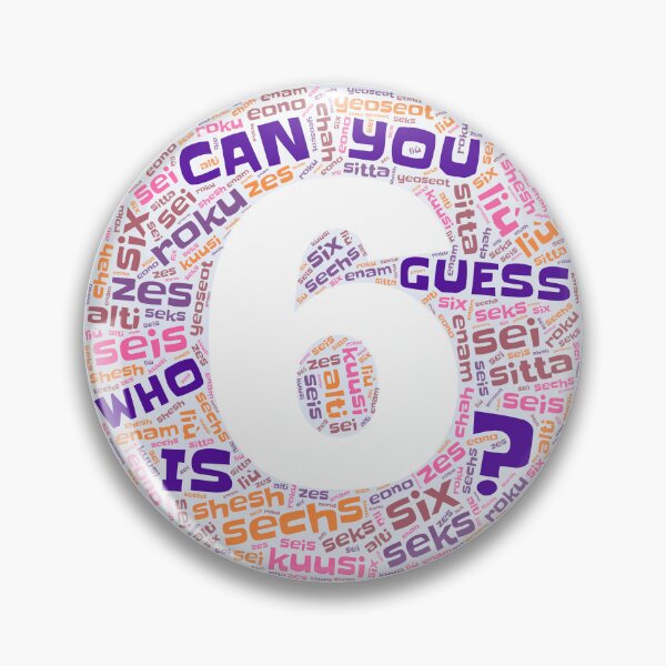 Item preview, Guess Who Sixth Birthday in Pinks and Purples designed and sold by WordsYouLove.