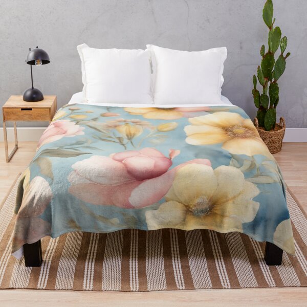 Item preview, Artistic Blend of Watercolor-painted Desert Flowers designed and sold by UnitedColours.