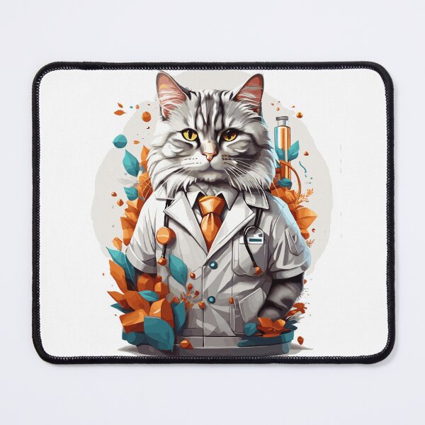 Item preview, Pawscription Perfection: Pharmacist Cat - Whiskered Guardian of Health! designed and sold by cutiepie11cats.