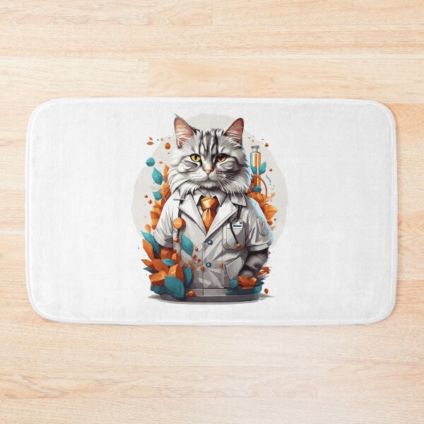 Item preview, Pawscription Perfection: Pharmacist Cat - Whiskered Guardian of Health! designed and sold by cutiepie11cats.