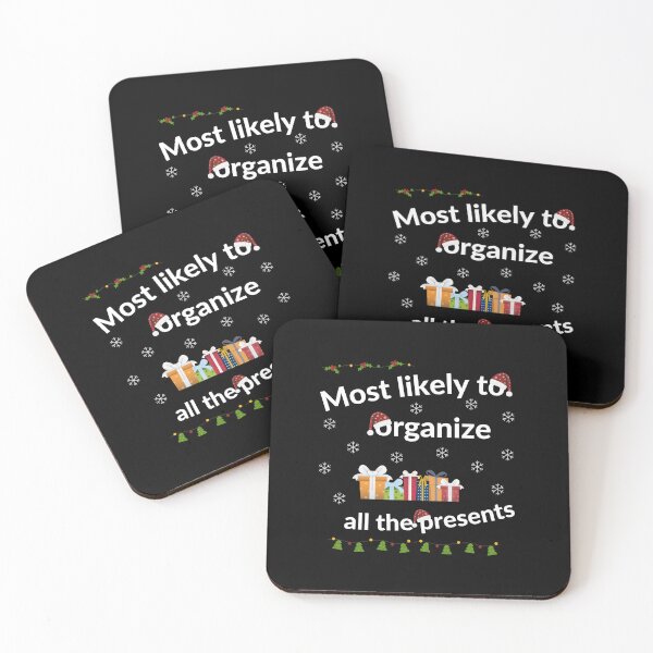 Item preview, Most Likely to Organize all the Presents, Funny Gift for Christmas  designed and sold by MomLifeDesign.