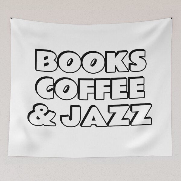Item preview, Books Coffee and Jazz  designed and sold by Inspirationmotivation.