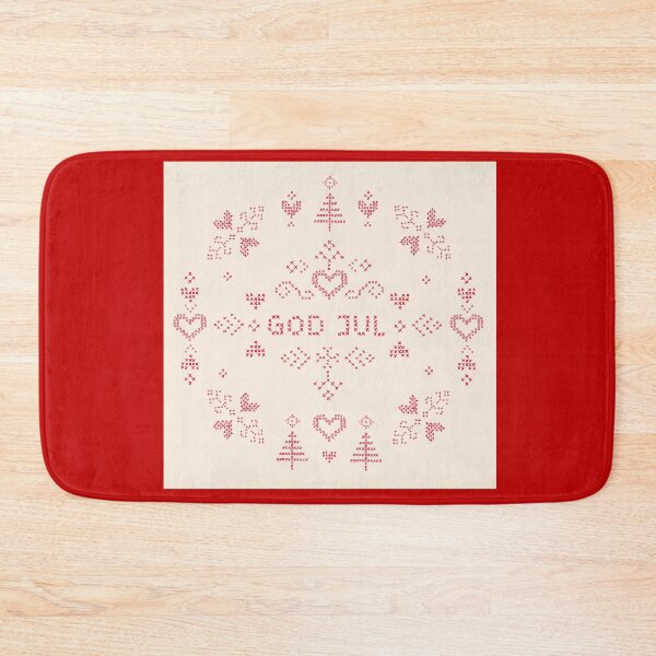 Item preview, God jul Christmas cross stitched pattern designed and sold by Goddessart.