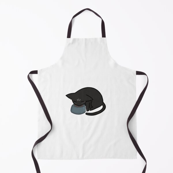 Item preview, Cute Silly Black Cat Eating designed and sold by CaliDraw.