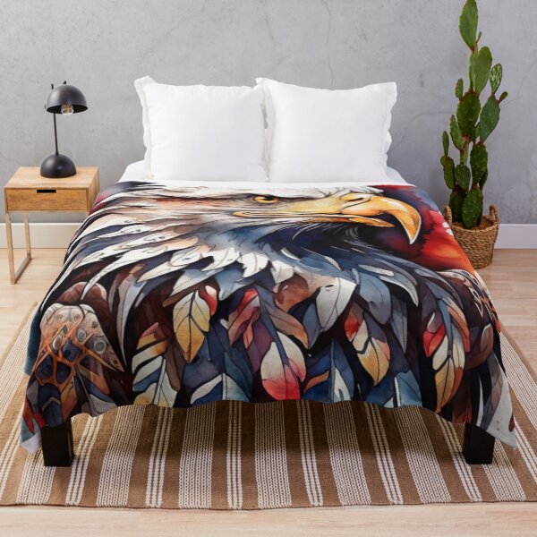 Item preview, Eagle tribal watercolor designed and sold by shokA Design.