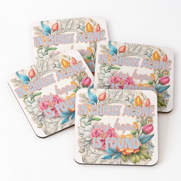Item preview, In Christ My Hope is Found, Inspirational Christian Bible Verses and Quotes - Jesus designed and sold by HeavenArtStudio.
