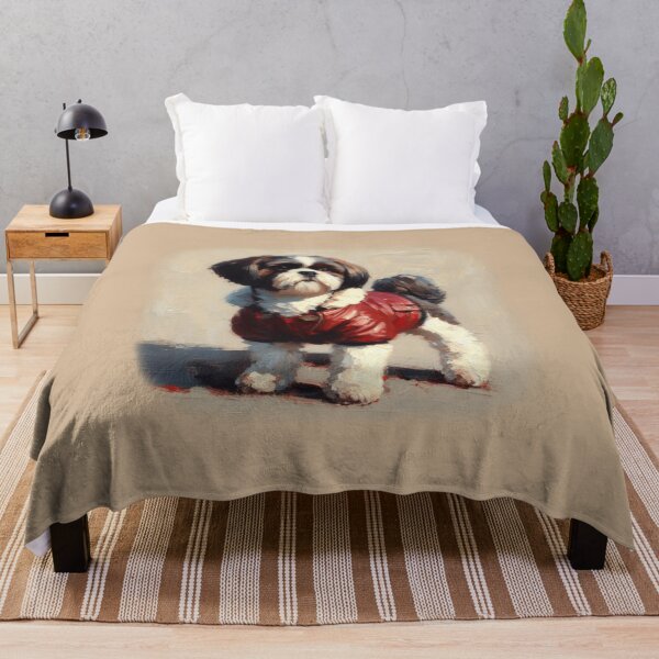 Item preview, Shih Tzu in a Winter Coat designed and sold by Kim Arnott.