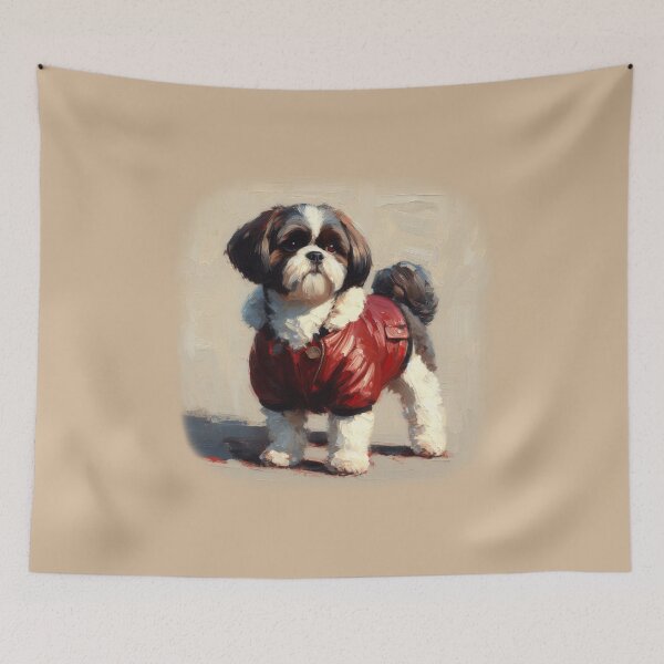 Item preview, Shih Tzu in a Winter Coat designed and sold by Kim Arnott.