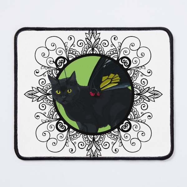 Item preview, Southern Birdwing Shorthair Flitter Kitty in Ornate Frame designed and sold by Carleah Unique.