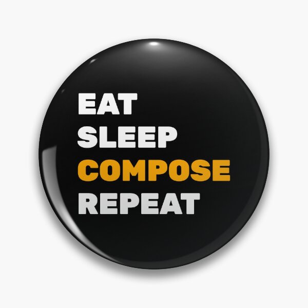 Item preview, Eat Sleep Compose Repeat - funny composer memes designed and sold by Inspirationmotivation.