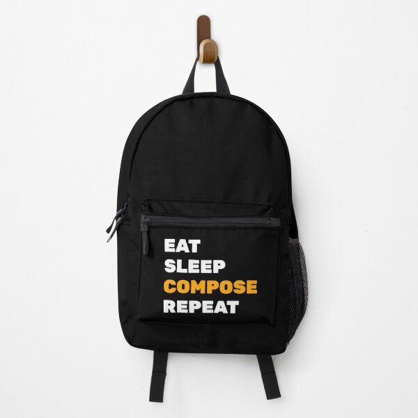 Item preview, Eat Sleep Compose Repeat - funny composer memes designed and sold by Inspirationmotivation.