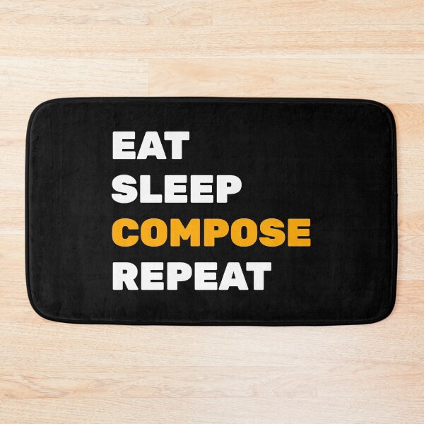 Item preview, Eat Sleep Compose Repeat - funny composer memes designed and sold by Inspirationmotivation.