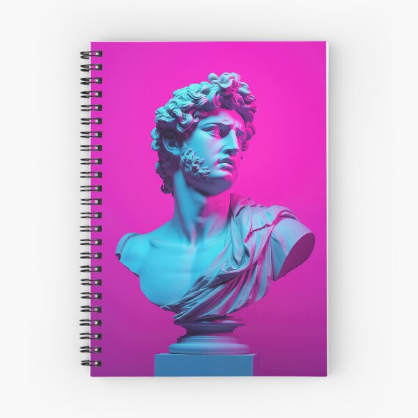 Item preview, Vaporwave Visions: Ancient Sculpture in Neon Glow designed and sold by Mullet Monkey.
